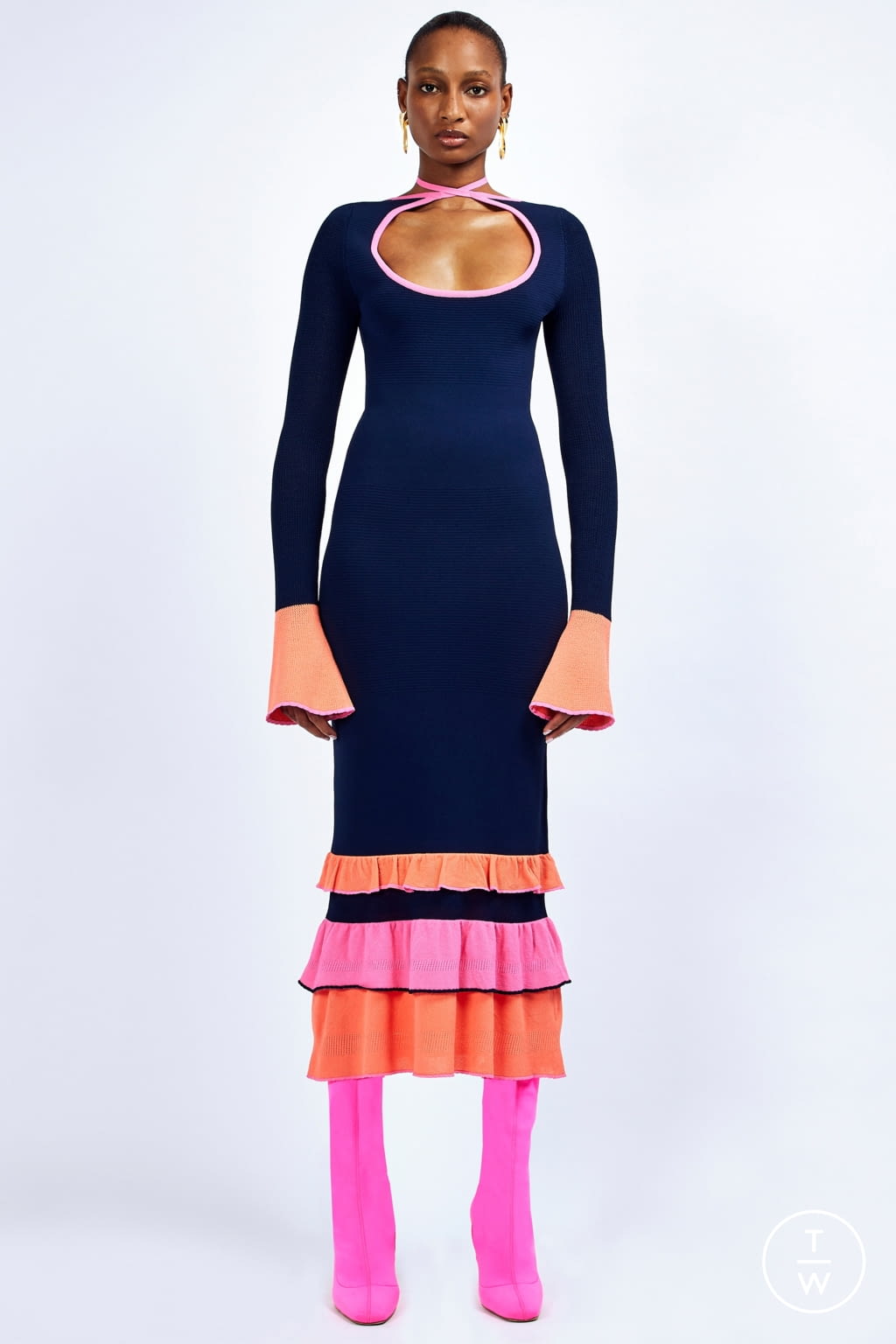 Fashion Week New York Pre-Fall 2022 look 13 from the Prabal Gurung collection womenswear