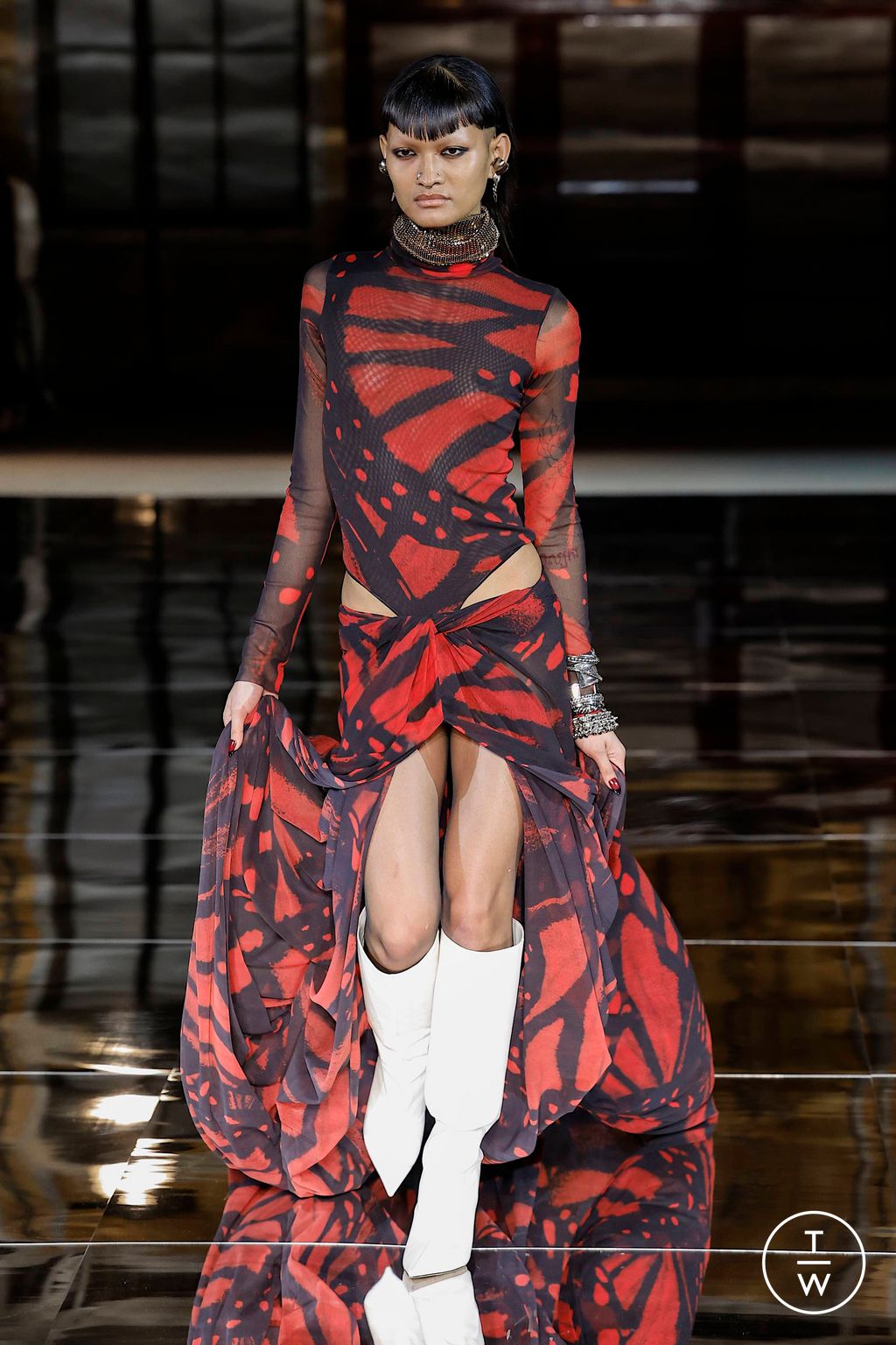 Fashion Week New York Fall/Winter 2023 look 4 from the Prabal Gurung collection 女装