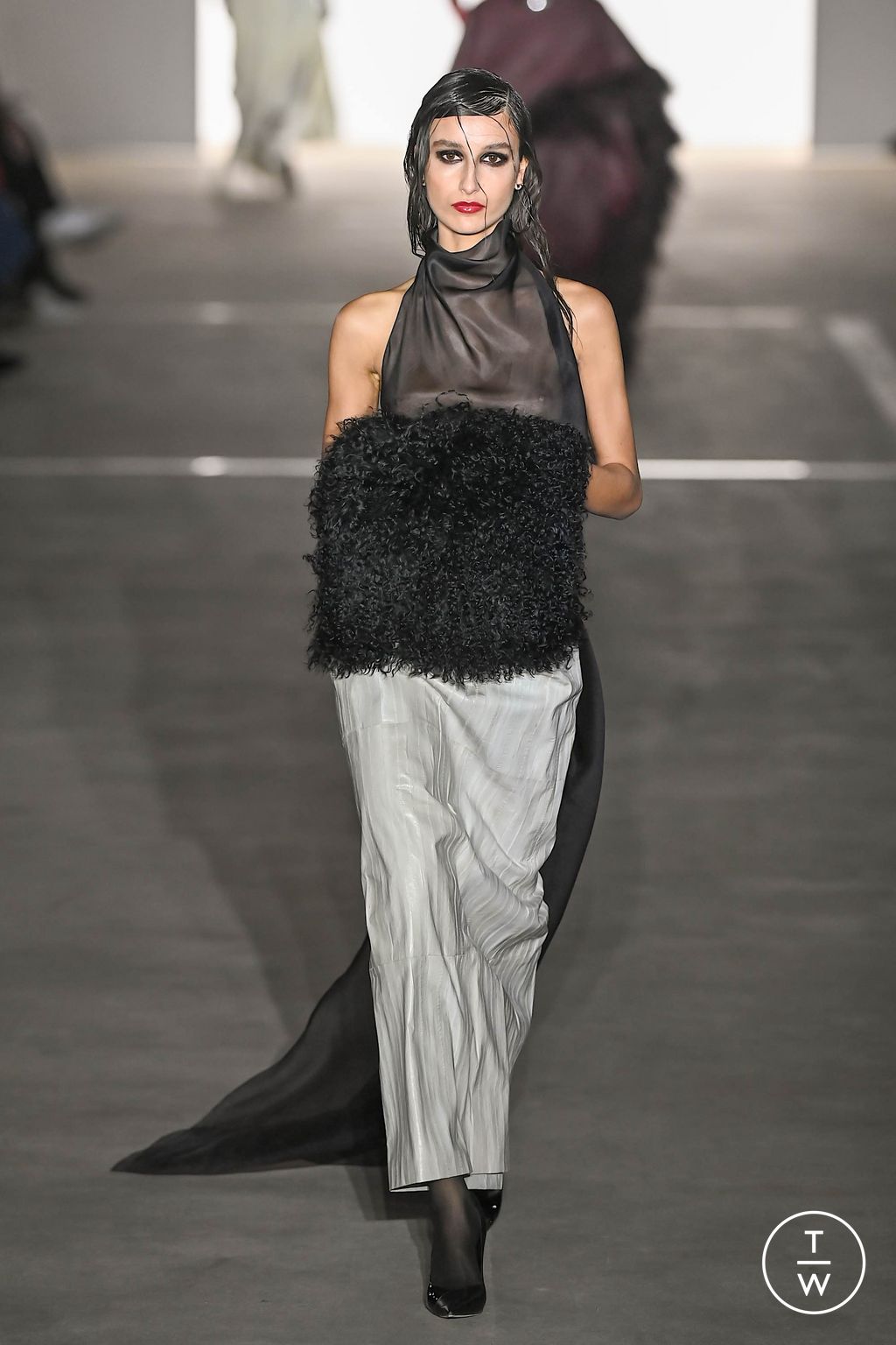 Fashion Week New York Fall/Winter 2024 look 14 de la collection Prabal Gurung womenswear