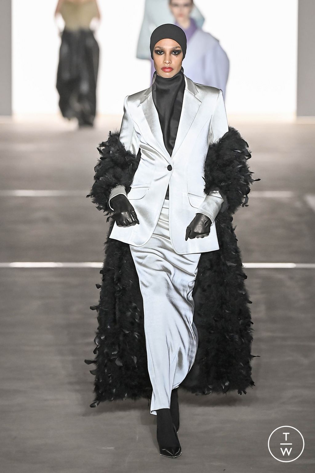 Fashion Week New York Fall/Winter 2024 look 17 de la collection Prabal Gurung womenswear