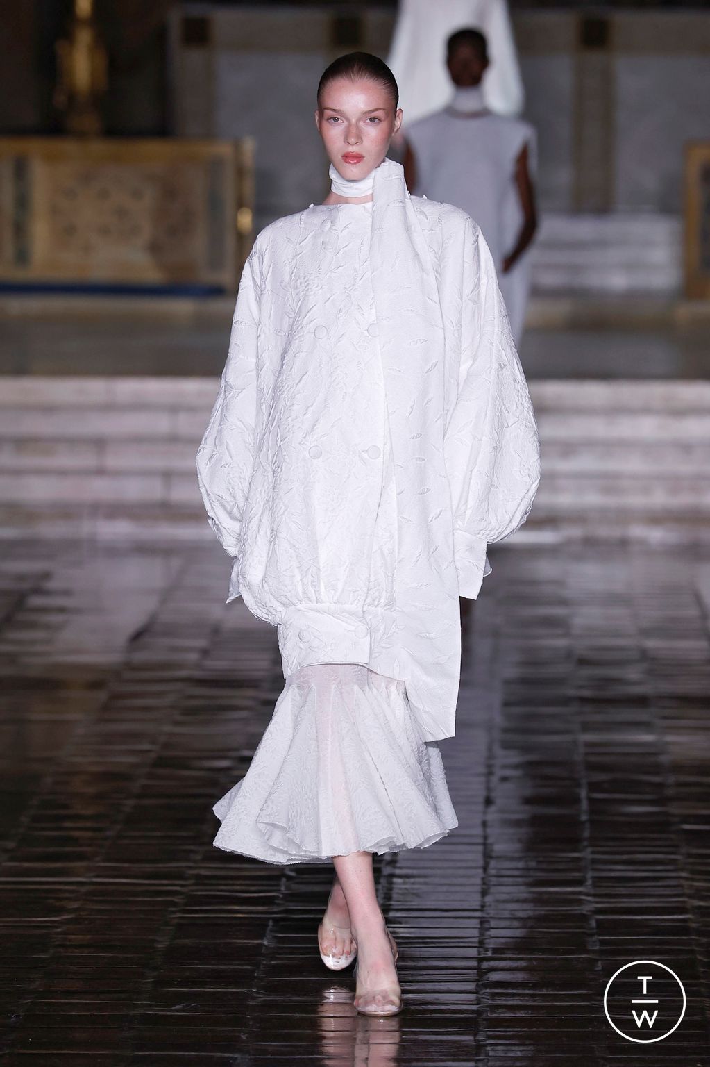 Fashion Week New York Spring/Summer 2026 look 1 de la collection Prabal Gurung womenswear