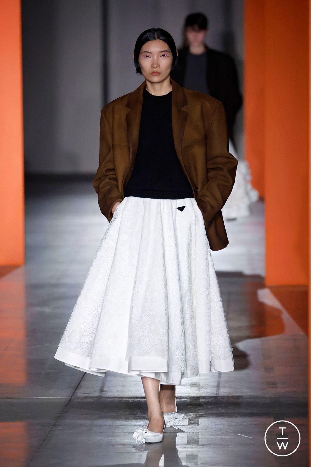 Fashion Week Milan Fall/Winter 2023 look 5 de la collection Prada womenswear
