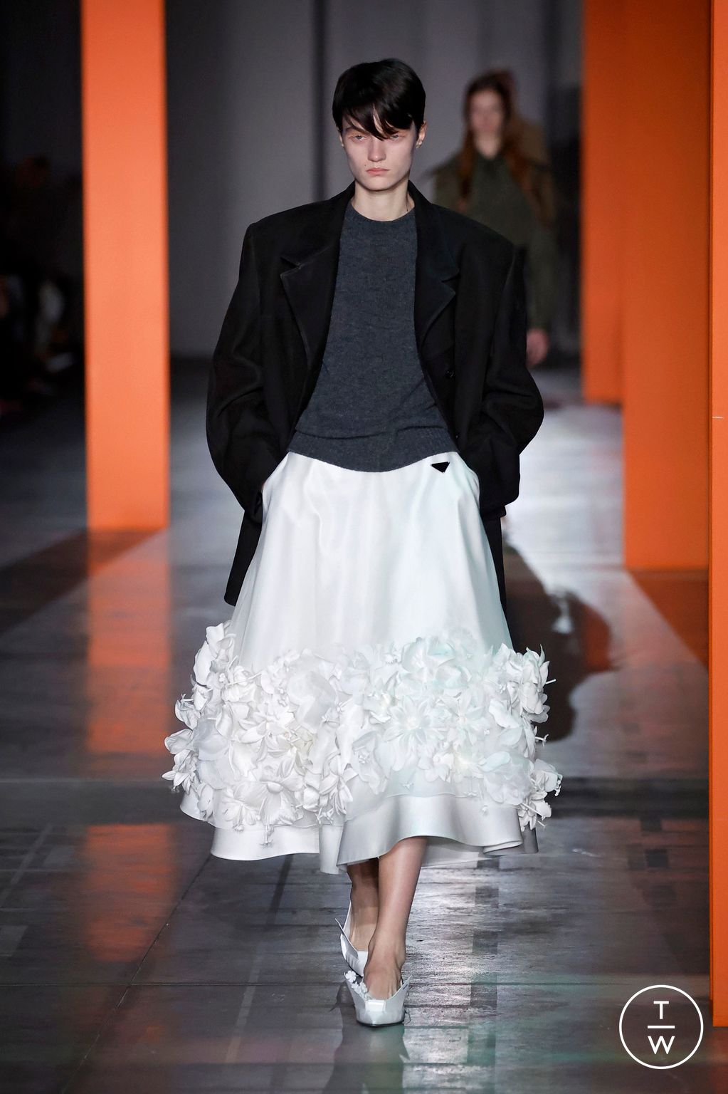 Fashion Week Milan Fall/Winter 2023 look 6 de la collection Prada womenswear