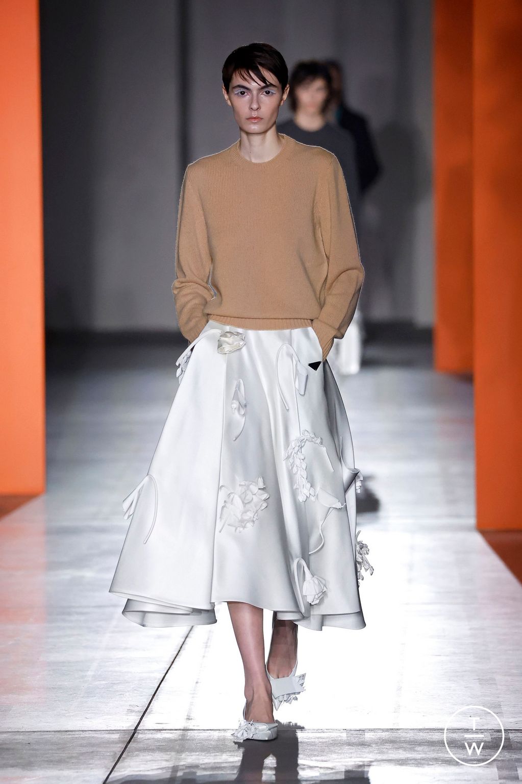 Fashion Week Milan Fall/Winter 2023 look 13 from the Prada collection womenswear