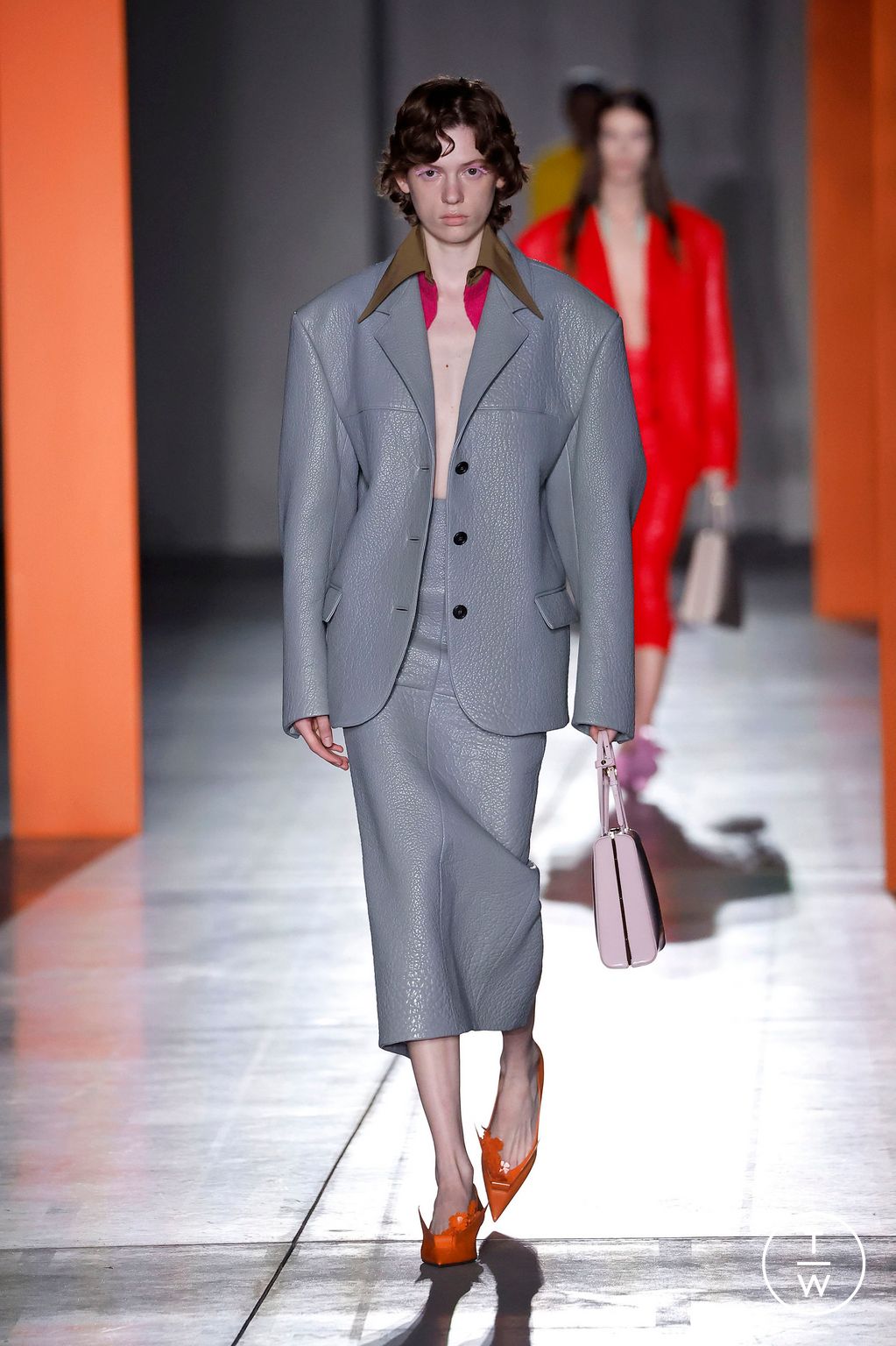 Fashion Week Milan Fall/Winter 2023 look 22 from the Prada collection womenswear