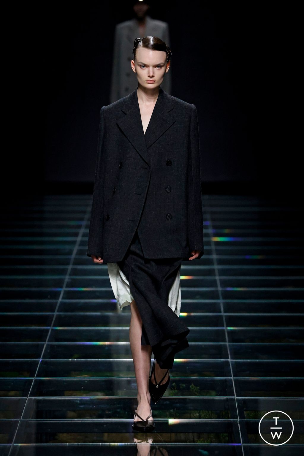 Fashion Week Milan Fall/Winter 2024 look 2 from the Prada collection womenswear