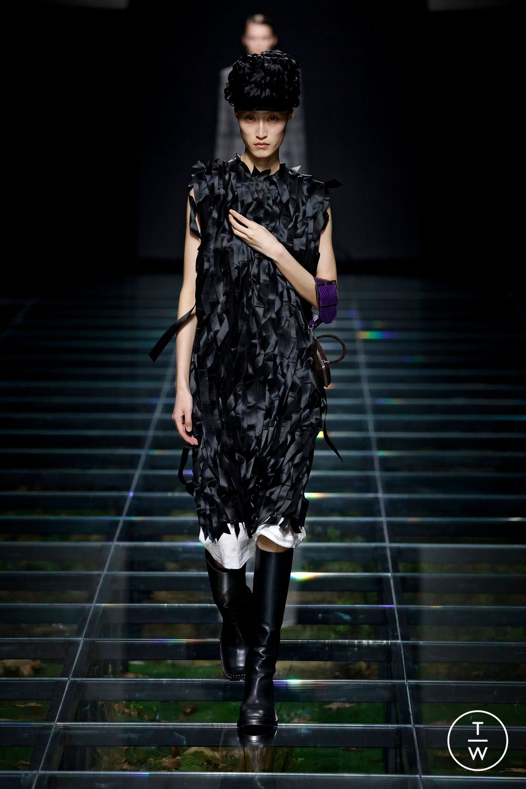 Fashion Week Milan Fall/Winter 2024 look 4 from the Prada collection 女装