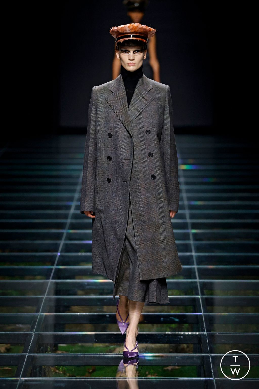 Fashion Week Milan Fall/Winter 2024 look 17 from the Prada collection womenswear