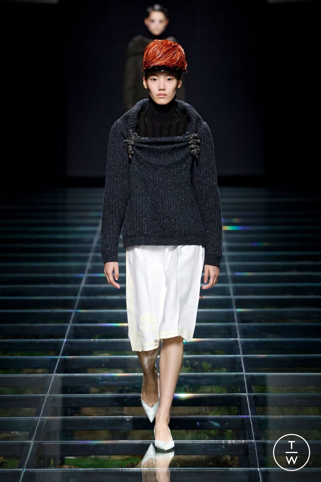 Fashion Week Milan Fall/Winter 2024 look 19 from the Prada collection womenswear