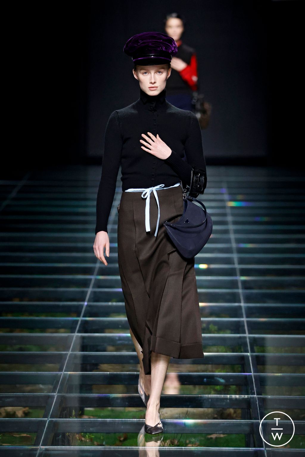 Fashion Week Milan Fall/Winter 2024 look 22 de la collection Prada womenswear