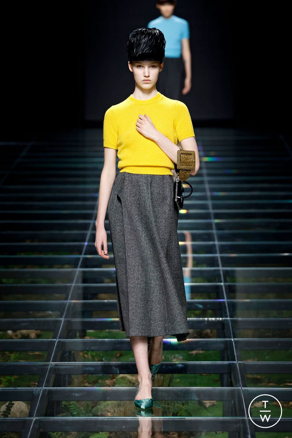 Fashion Week Milan Fall/Winter 2024 look 36 from the Prada collection 女装