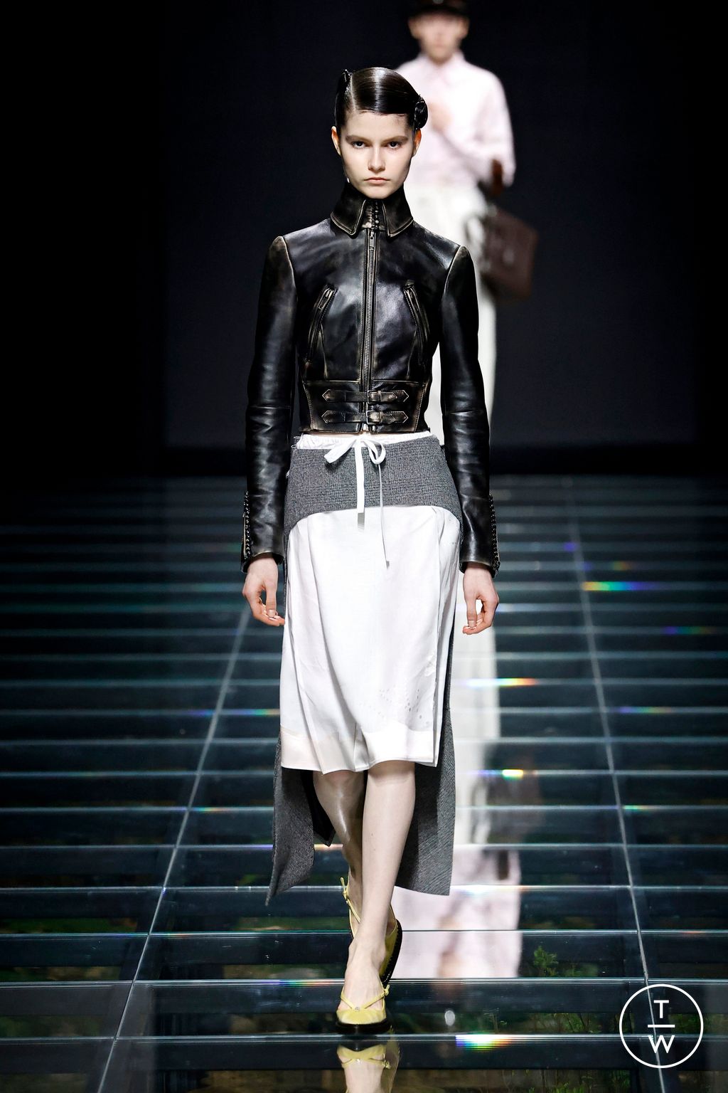 Fashion Week Milan Fall/Winter 2024 look 44 from the Prada collection womenswear