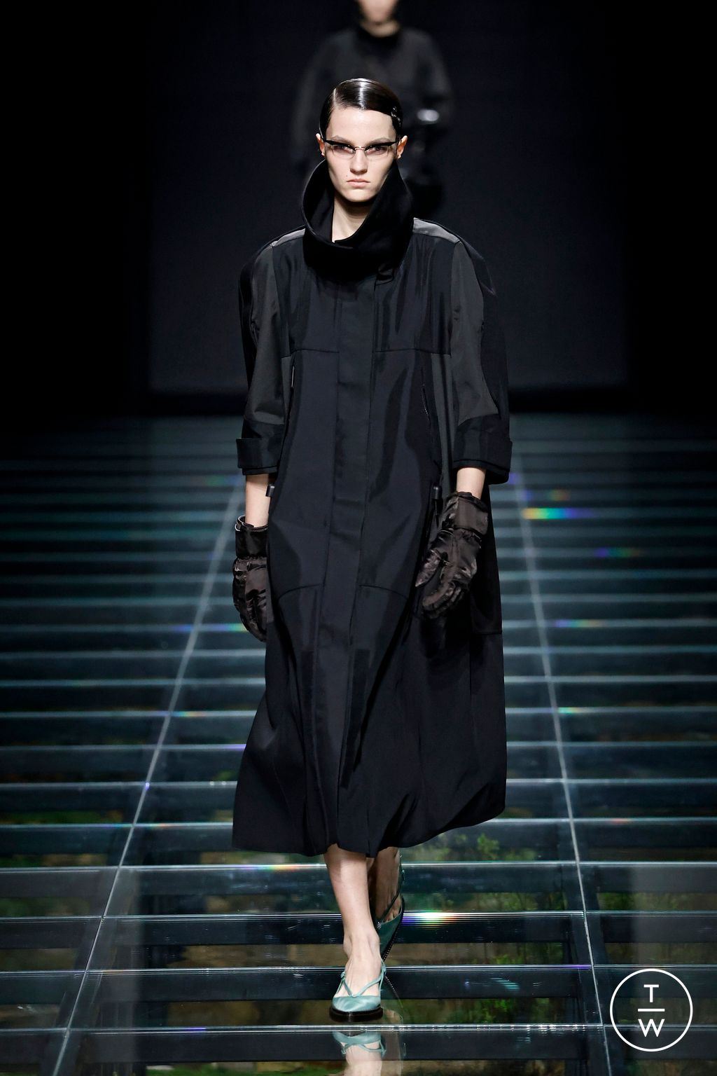 Fashion Week Milan Fall/Winter 2024 look 49 from the Prada collection womenswear