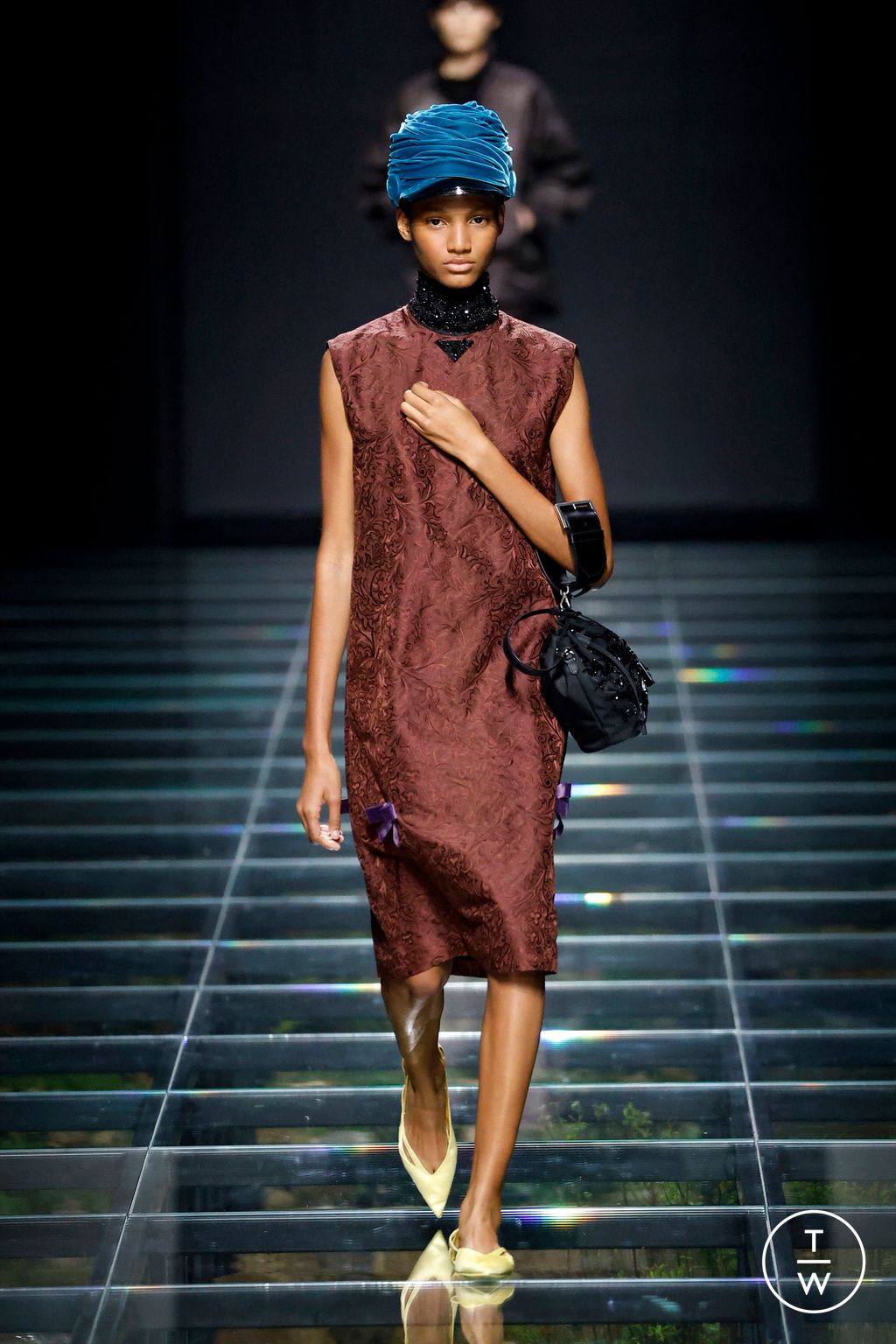 Fashion Week Milan Fall/Winter 2024 look 52 from the Prada collection womenswear