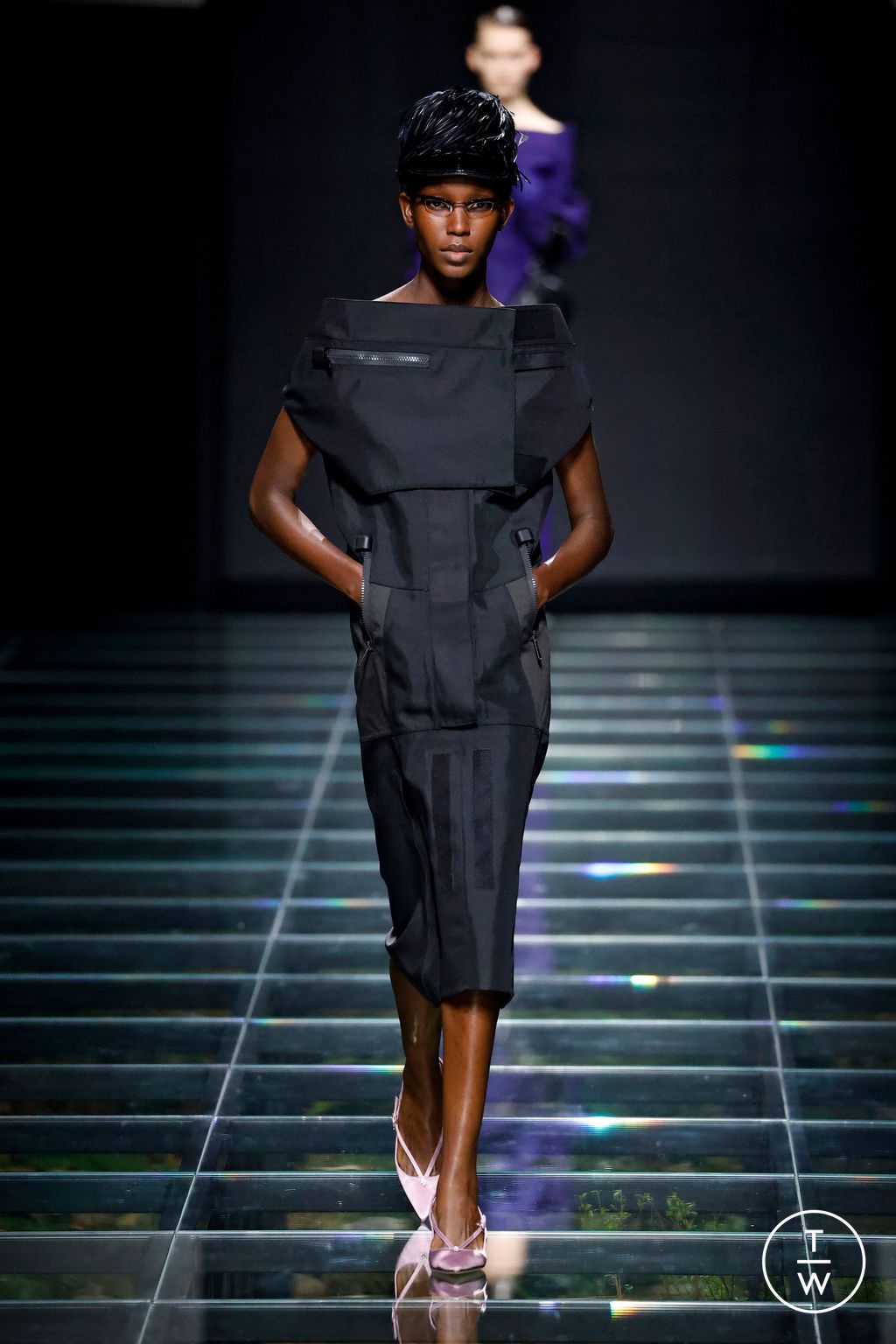 Fashion Week Milan Fall/Winter 2024 look 55 de la collection Prada womenswear
