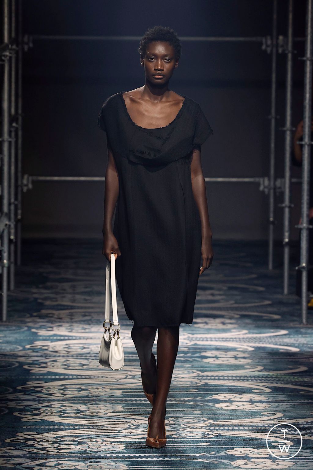 Fashion Week Milan Fall/Winter 2025 look 3 from the Prada collection womenswear