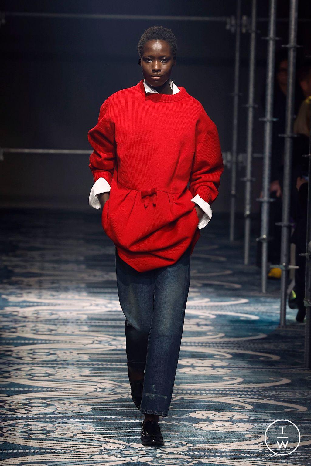 Fashion Week Milan Fall/Winter 2025 look 5 from the Prada collection womenswear