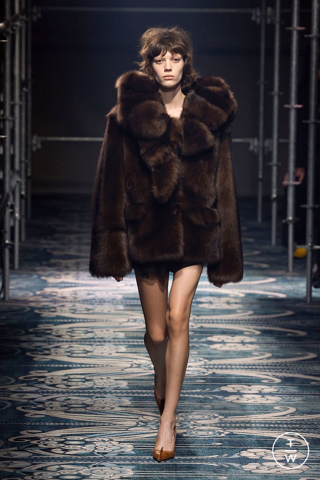 Fashion Week Milan Fall/Winter 2025 look 8 from the Prada collection womenswear