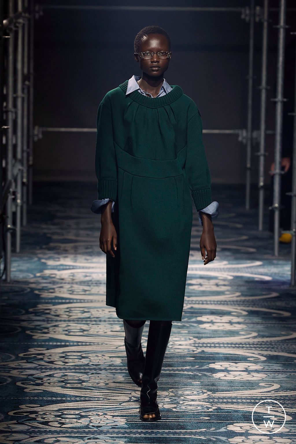 Fashion Week Milan Fall/Winter 2025 look 9 from the Prada collection womenswear