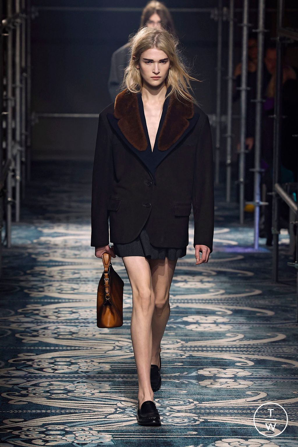 Fashion Week Milan Fall/Winter 2025 look 11 from the Prada collection womenswear