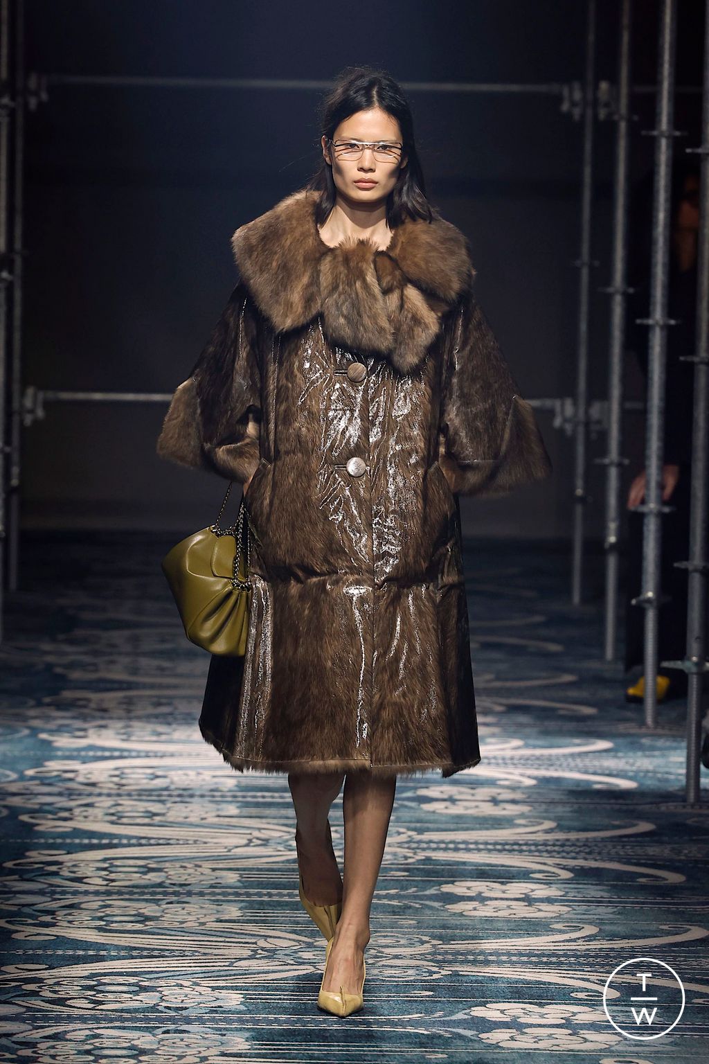 Fashion Week Milan Fall/Winter 2025 look 14 from the Prada collection womenswear