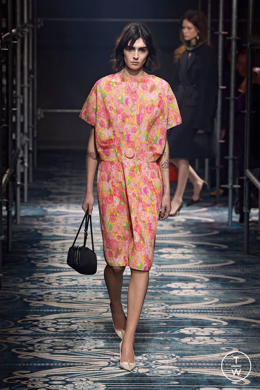 Fashion Week Milan Fall/Winter 2025 look 21 from the Prada collection womenswear