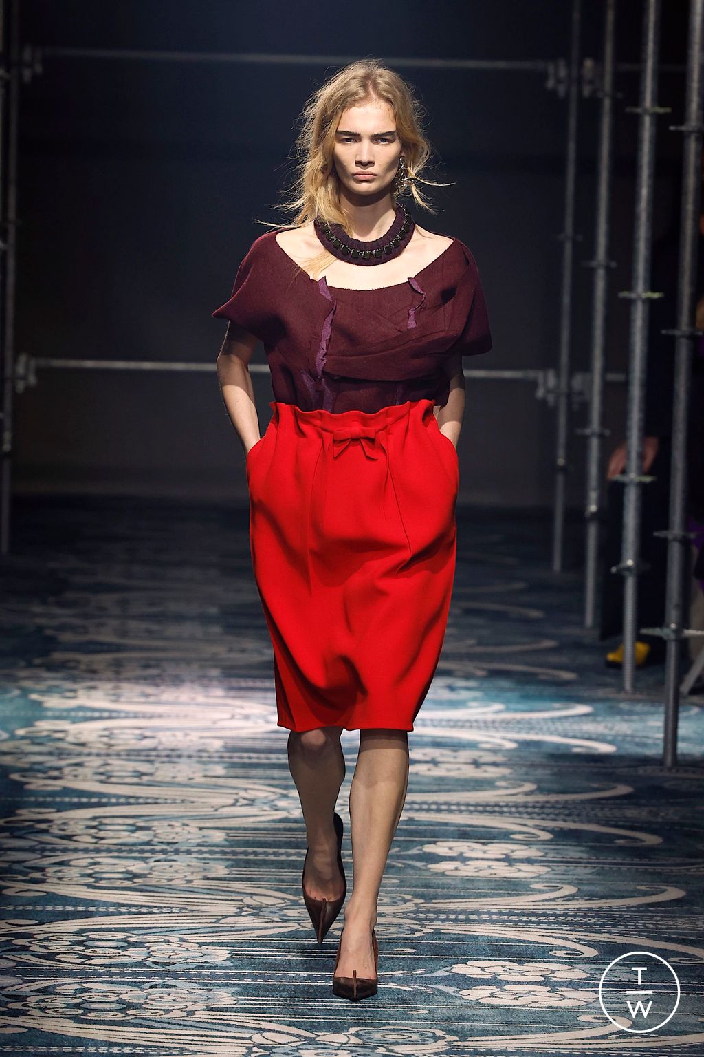 Fashion Week Milan Fall/Winter 2025 look 26 from the Prada collection womenswear