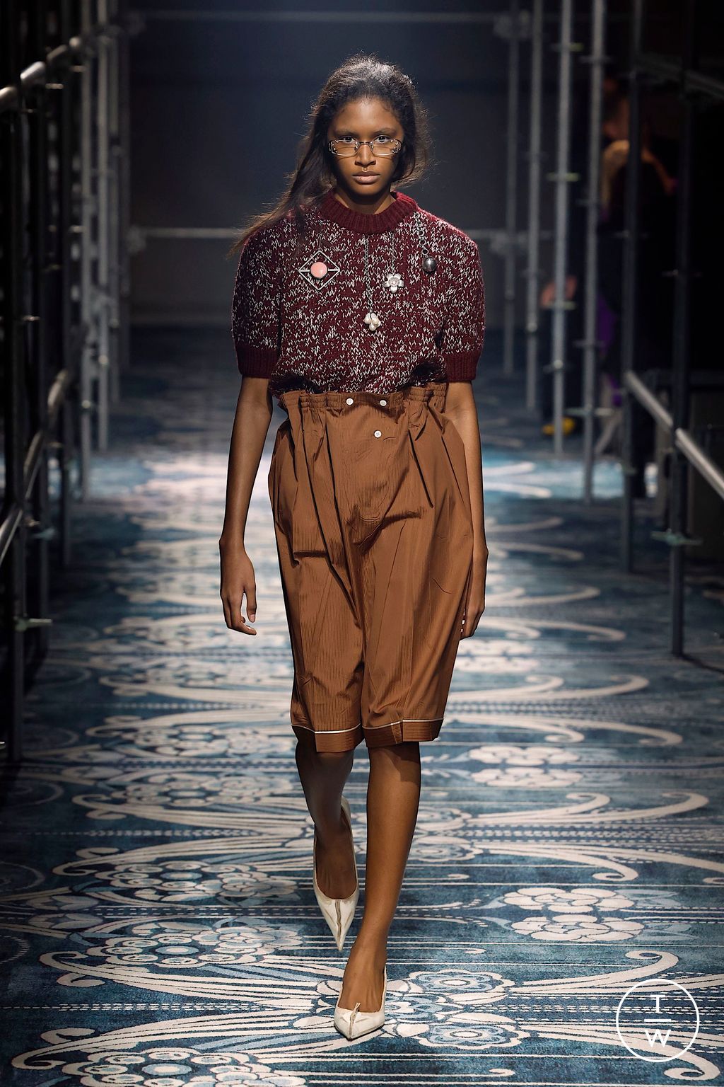 Fashion Week Milan Fall/Winter 2025 look 31 from the Prada collection womenswear
