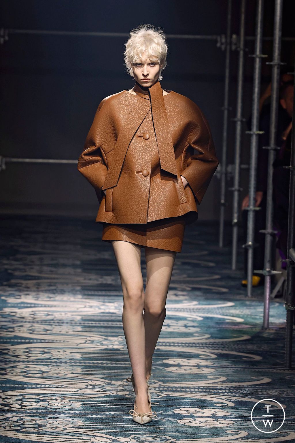 Fashion Week Milan Fall/Winter 2025 look 34 from the Prada collection womenswear