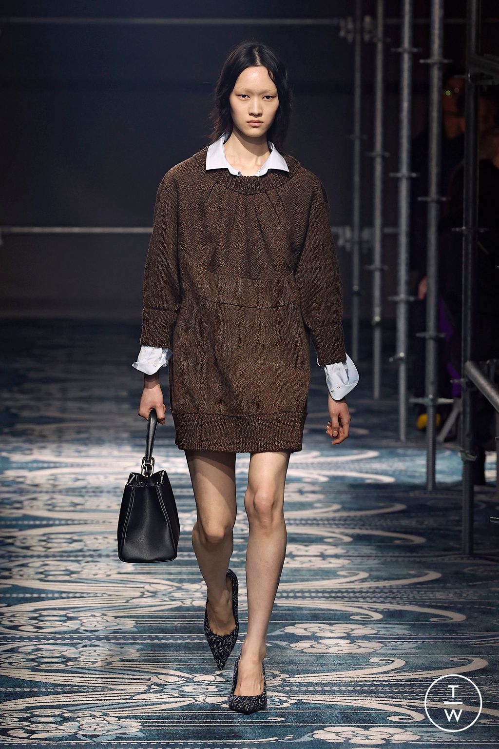 Fashion Week Milan Fall/Winter 2025 look 36 from the Prada collection womenswear