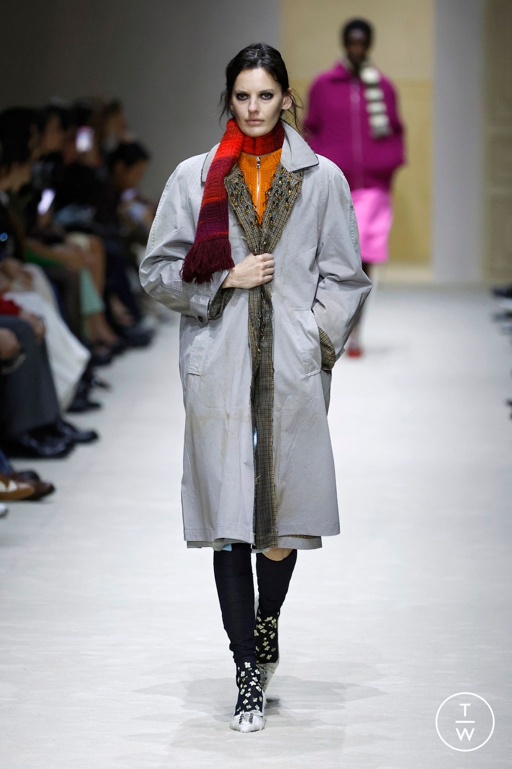 Fashion Week Milan Fall/Winter 2026 look 13 from the Prada collection womenswear