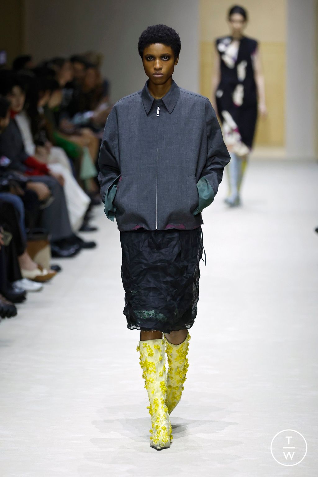 Fashion Week Milan Fall/Winter 2026 look 41 from the Prada collection 女装
