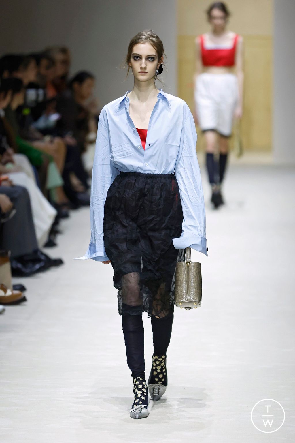 Fashion Week Milan Fall/Winter 2026 look 47 from the Prada collection 女装