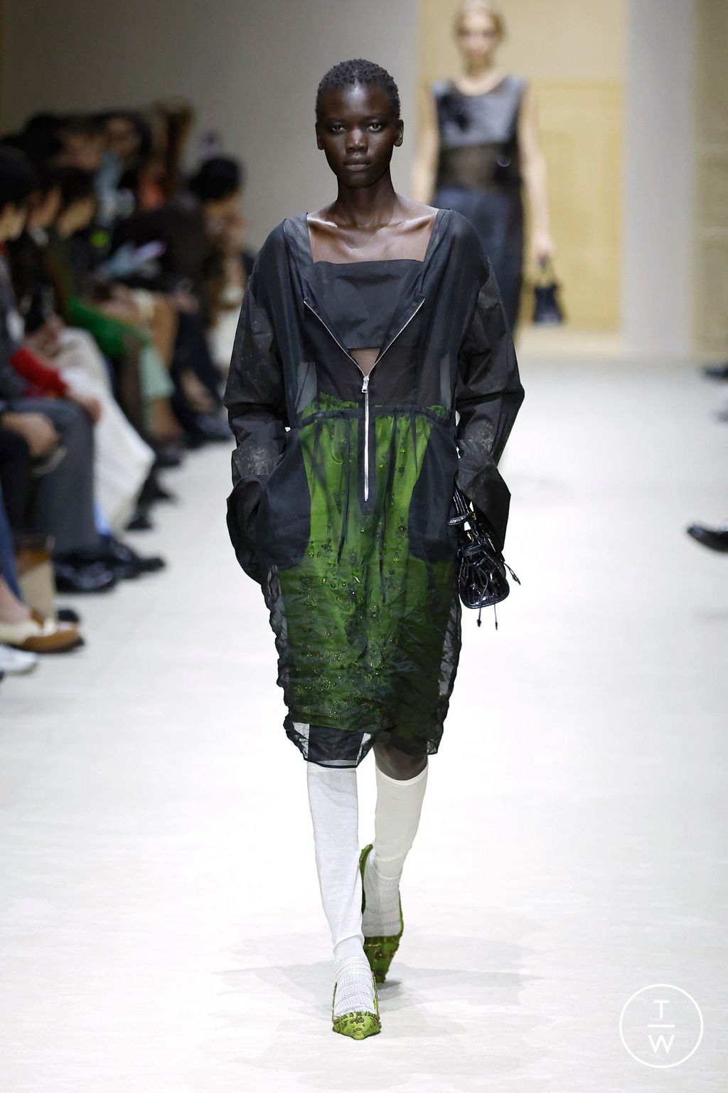 Fashion Week Milan Fall/Winter 2026 look 50 from the Prada collection 女装