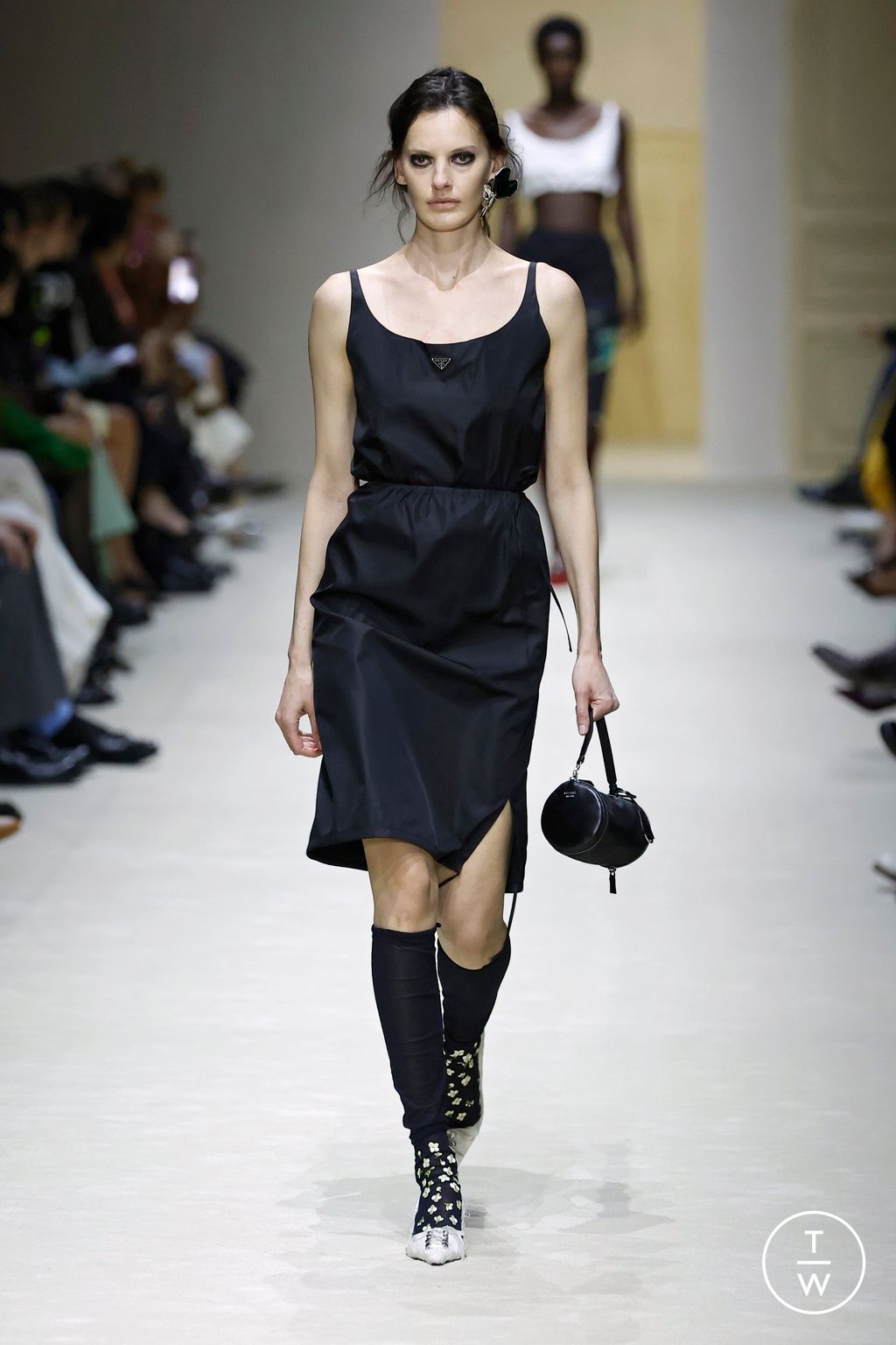 Fashion Week Milan Fall/Winter 2026 look 58 from the Prada collection womenswear