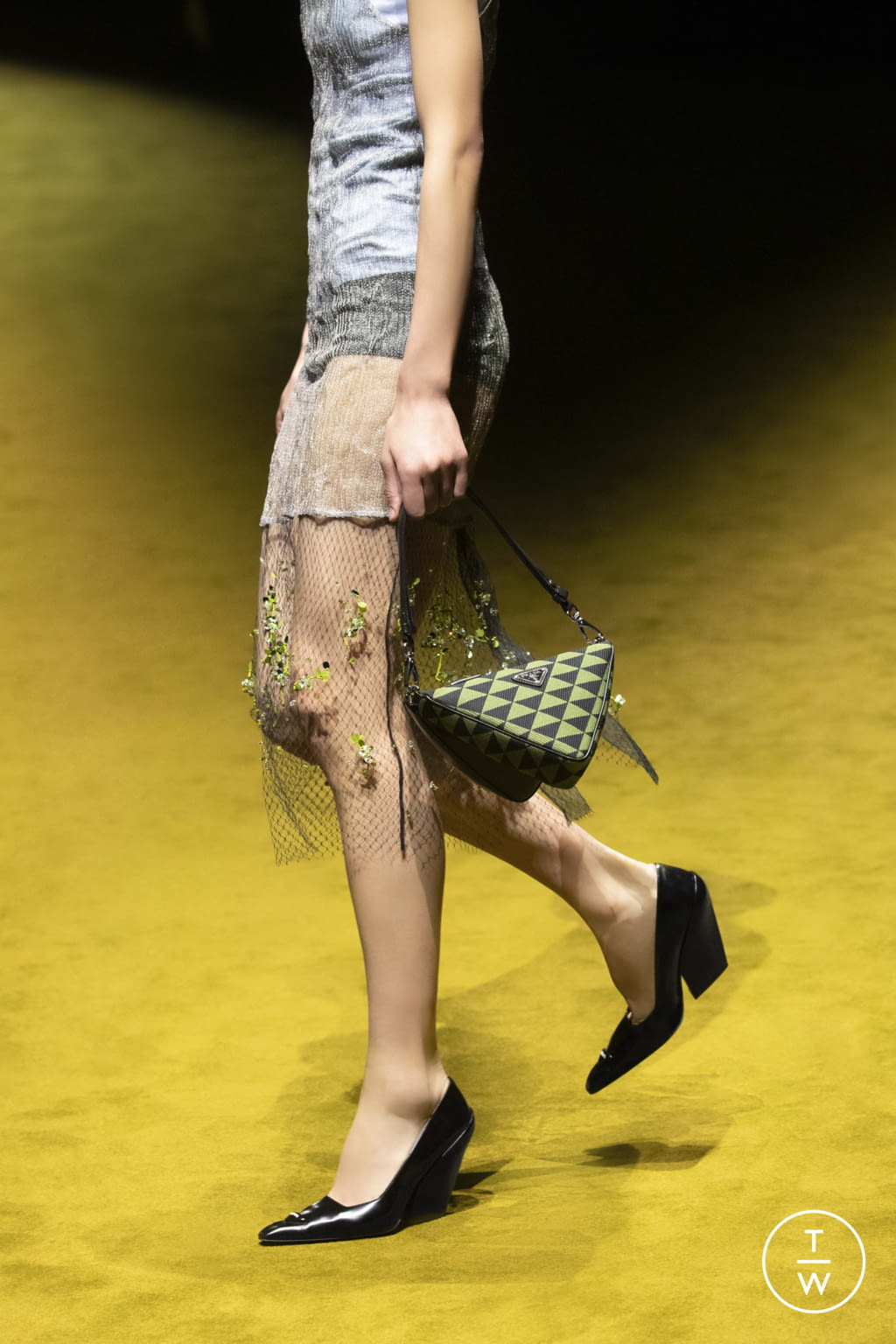 Fashion Week Milan Fall/Winter 2022 look 5 from the Prada collection womenswear accessories