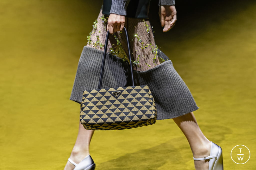 Fashion Week Milan Fall/Winter 2022 look 8 from the Prada collection womenswear accessories