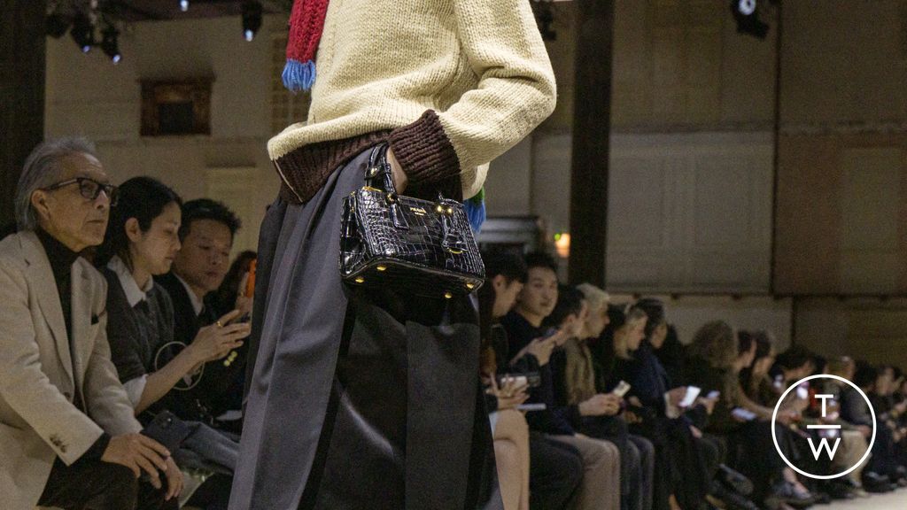 Fashion Week Milan Fall/Winter 2026 look 30 from the Prada collection womenswear accessories