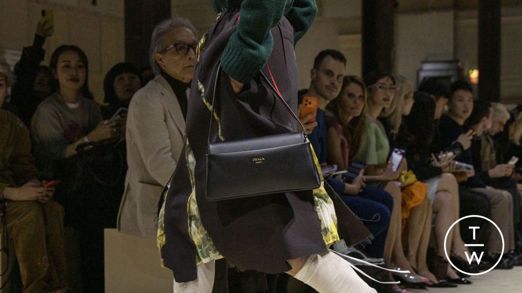 Fashion Week Milan Fall/Winter 2026 look 34 from the Prada collection womenswear accessories