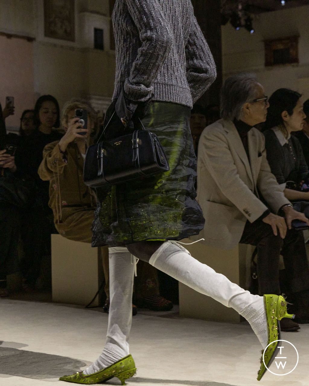 Fashion Week Milan Fall/Winter 2026 look 69 from the Prada collection womenswear accessories