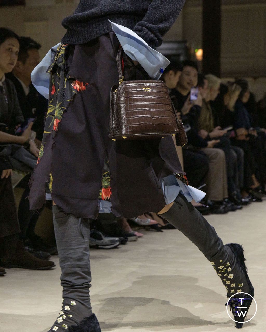 Fashion Week Milan Fall/Winter 2026 look 76 from the Prada collection womenswear accessories