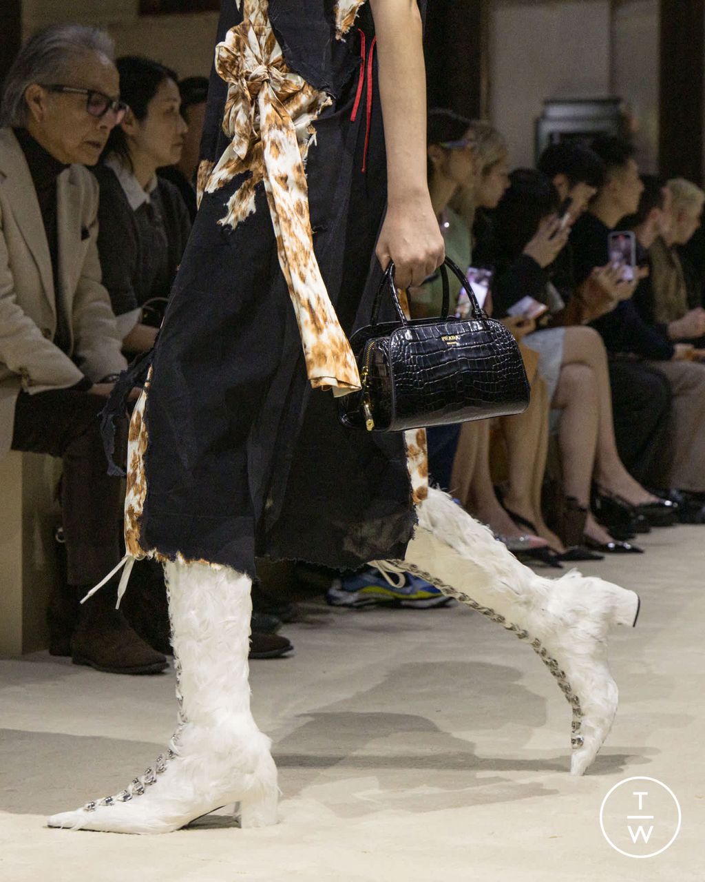 Fashion Week Milan Fall/Winter 2026 look 92 from the Prada collection womenswear accessories