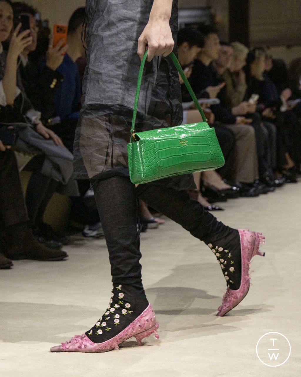 Fashion Week Milan Fall/Winter 2026 look 96 from the Prada collection womenswear accessories