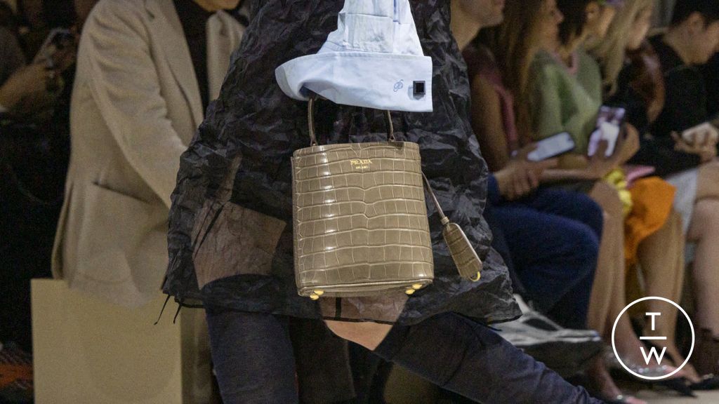 Fashion Week Milan Fall/Winter 2026 look 99 from the Prada collection womenswear accessories