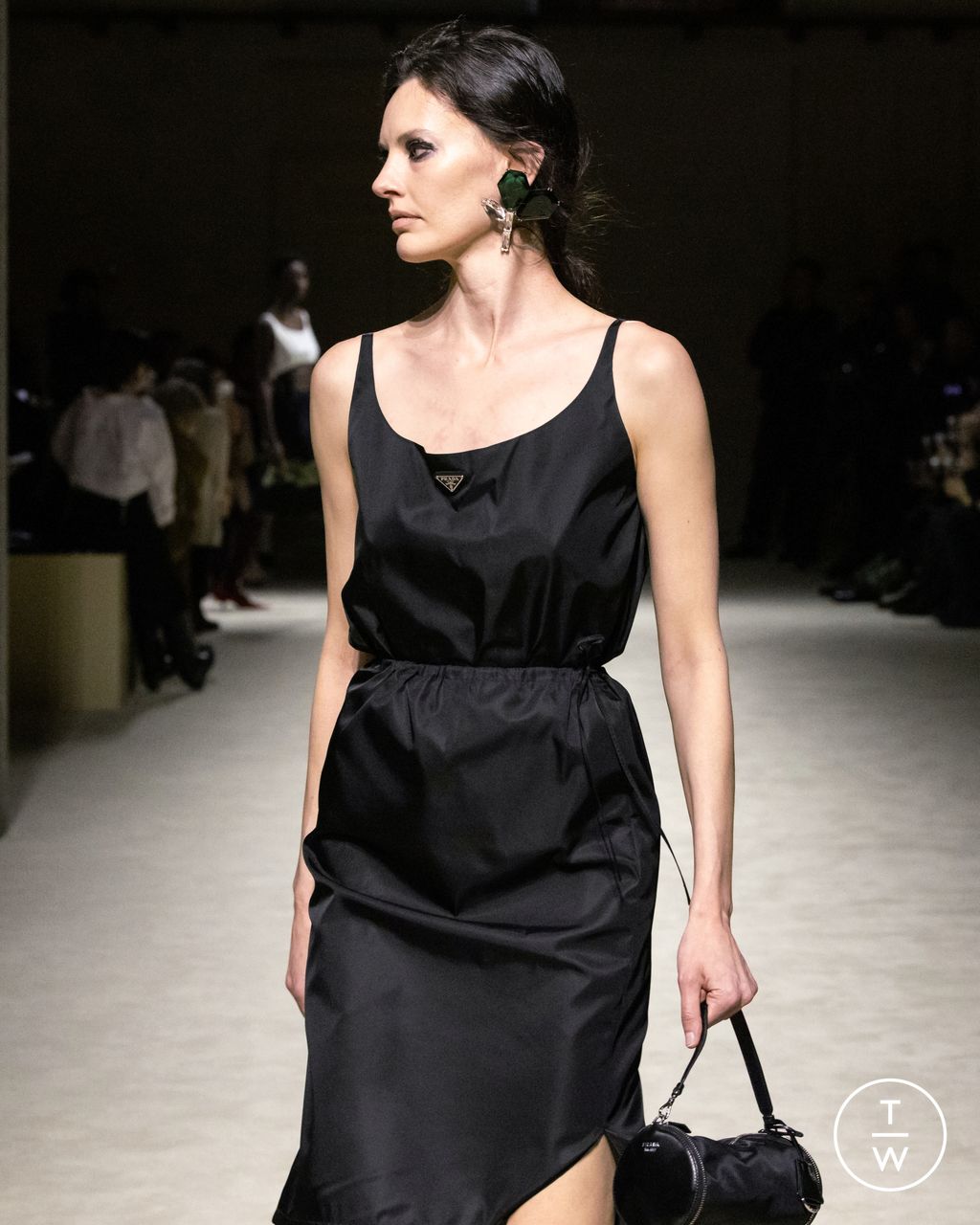 Fashion Week Milan Fall/Winter 2026 look 129 from the Prada collection womenswear accessories