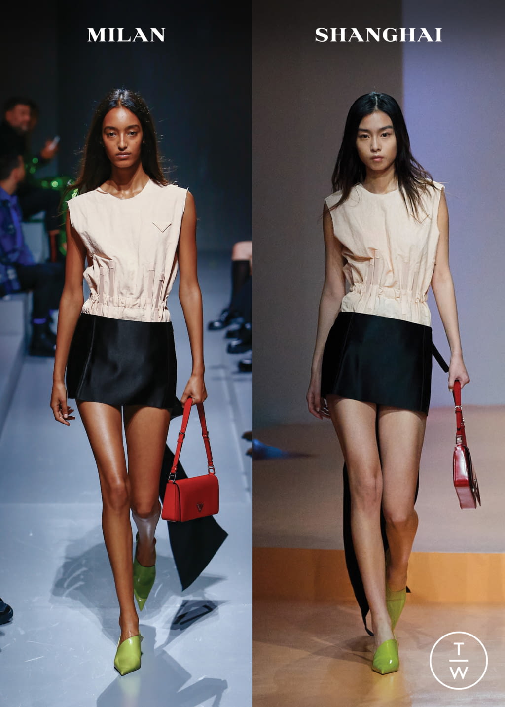 Fashion Week Milan Spring/Summer 2022 look 14 from the Prada collection 女装