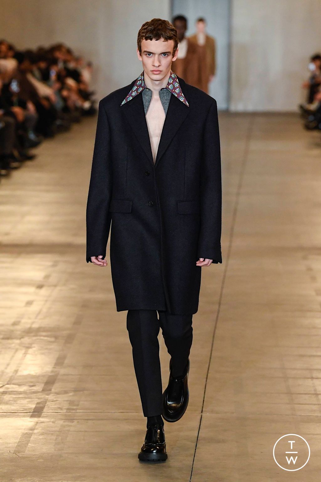 Fashion Week Milan Fall/Winter 2023 look 46 from the Prada collection menswear