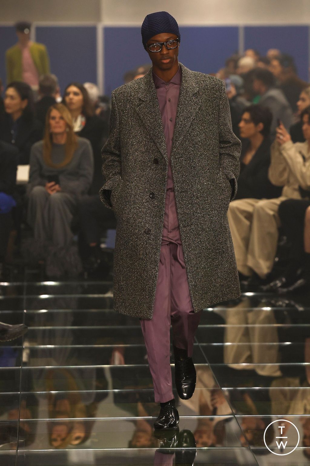 Fashion Week Milan Fall/Winter 2024 look 24 from the Prada collection 男装