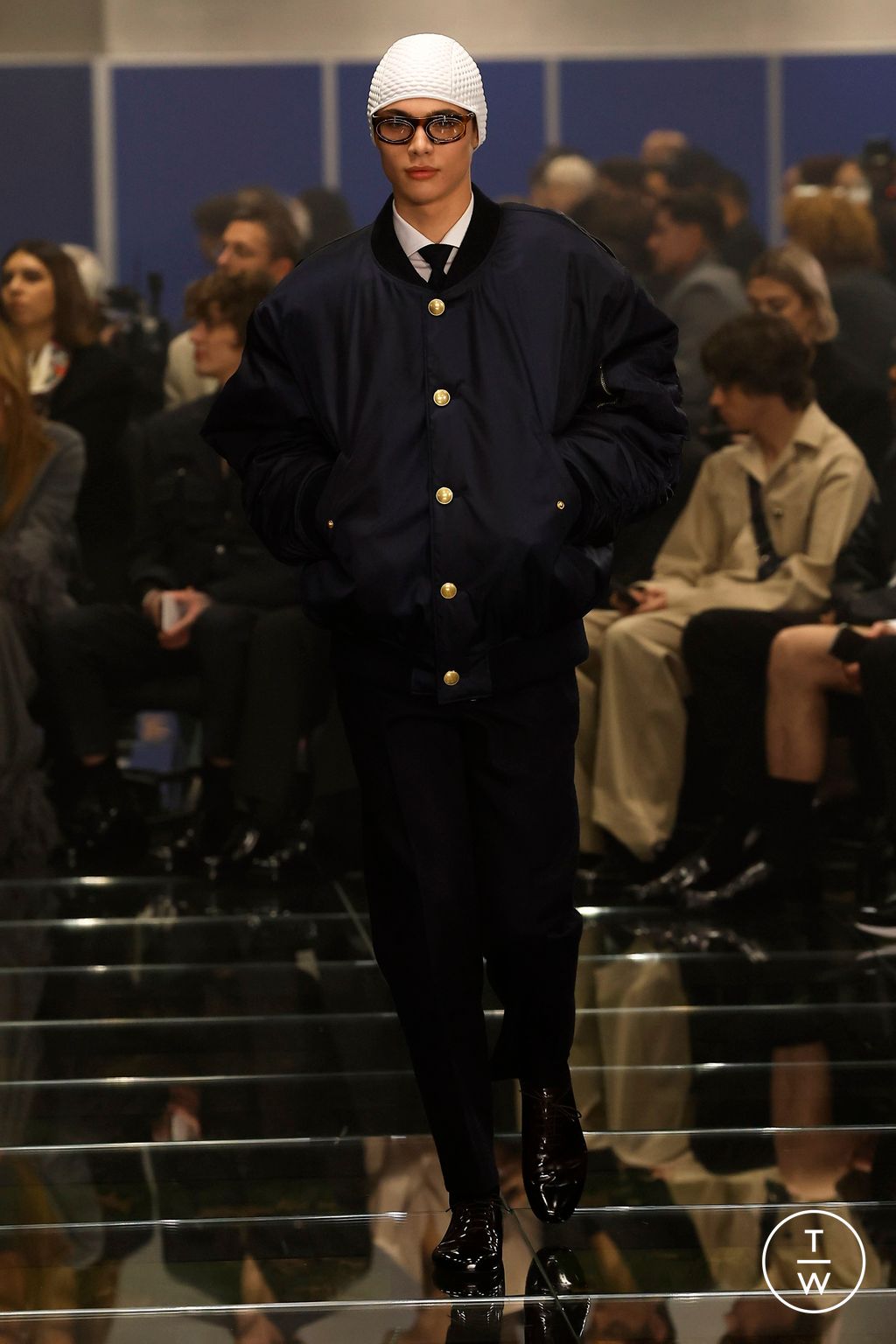 Fashion Week Milan Fall/Winter 2024 look 42 from the Prada collection menswear