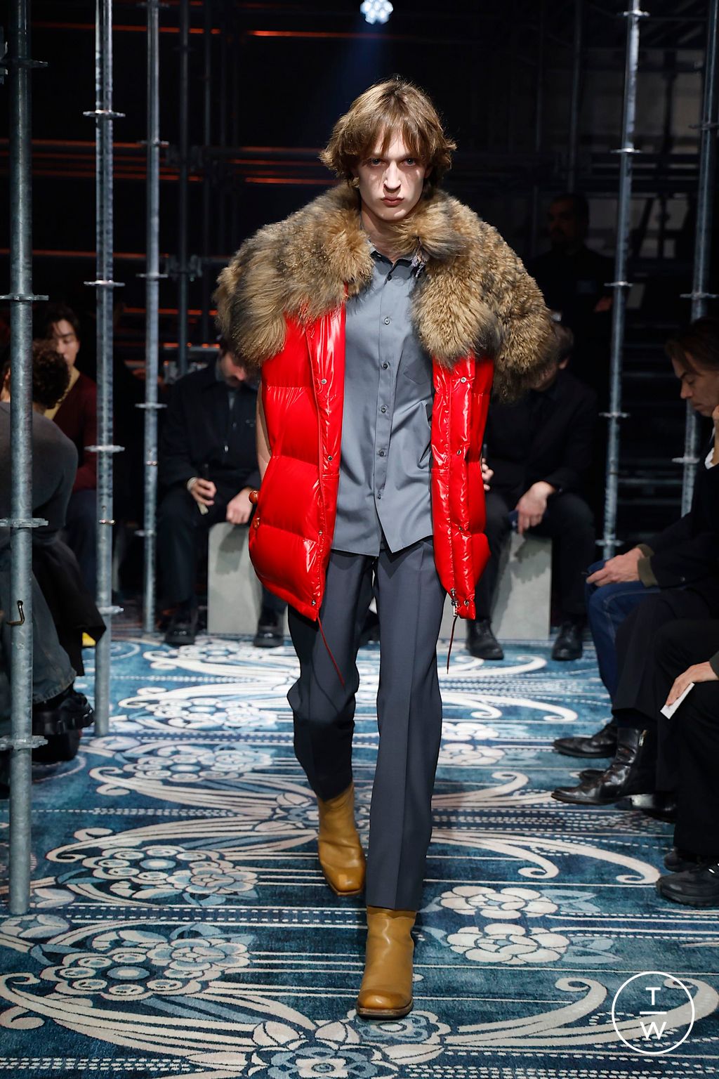 Fashion Week Milan Fall/Winter 2025 look 12 from the Prada collection menswear
